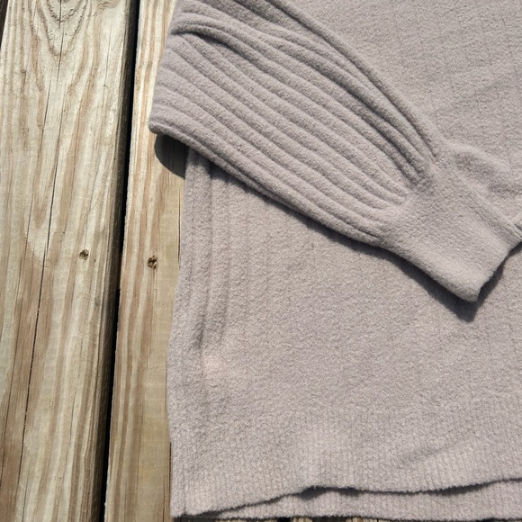 Aerie Sz M Womens Comfy Beige Chunky Sweater Super Soft Cozy - Picture 5 of 16